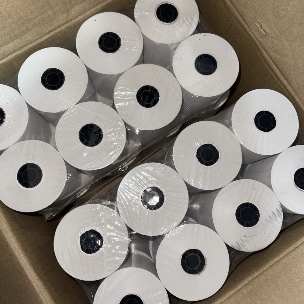 New 32 Roll Thermal Cash Register Pos Paper Rolls 3 1/8 X 230 Inch