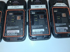 Lot 6 Bluebird EF400 Devices for Parts /Repair Two RFR900 ONE 1SC – EF400 Cradle