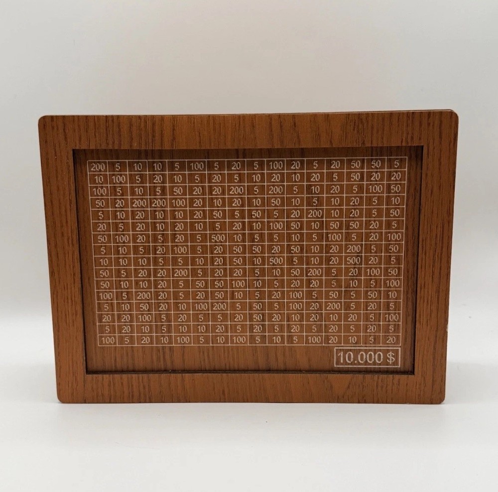 Wooden Piggy Banks Dollar Cash Boxes Reusable Assembled Cash Box