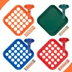 Coin Sorter Tube & Tray – 4 Color Coded Separator Trays and…