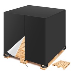zipper 600D Heavy Duty Black Pallet Cover | Pallet Covers Fits Large Pallets …