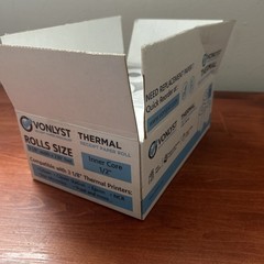 VONLYST THERMAL RECEIPT PAPER ( 3 1/8 IN WIDE X 230 FT ) 6 ROLLS
