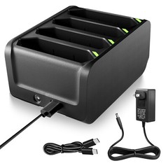 For Zebra TC70 TC75 TC7X TC7X TC70x TC77 TC75x 4-Port BT-000318 Battery Charger