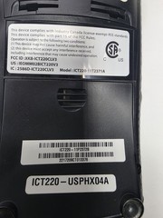 Ingenico ICT220 Credit Card Terminal w/ EMV Chip Reader & OEM Power Adapter