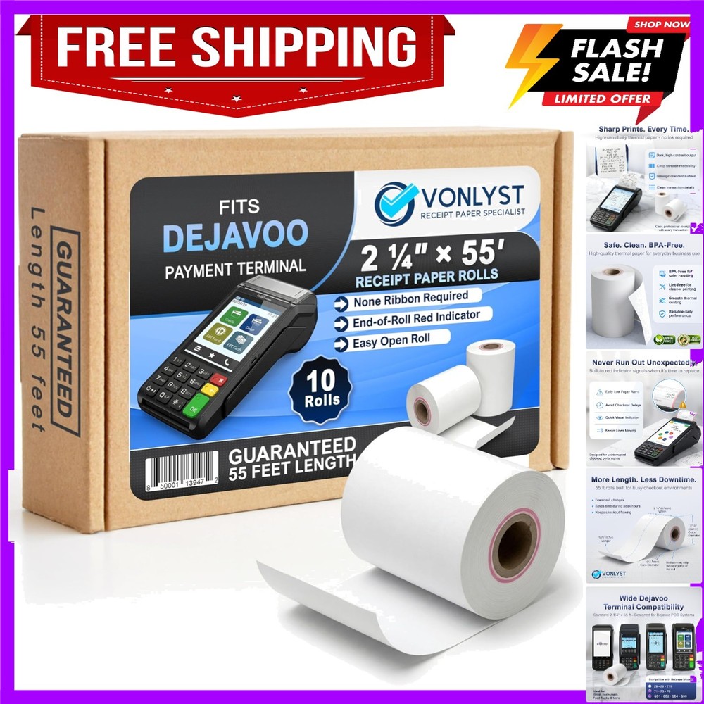 Thermal Receipt Paper Rolls for Dejavoo Z8 Z9 Z11 P1 P3 P8 QD1 QD2 QD4 QD5 – …