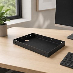 Wall or Edge Mount Shelf Thermal Printer Shelf with 4 Mounting Holes Per Side