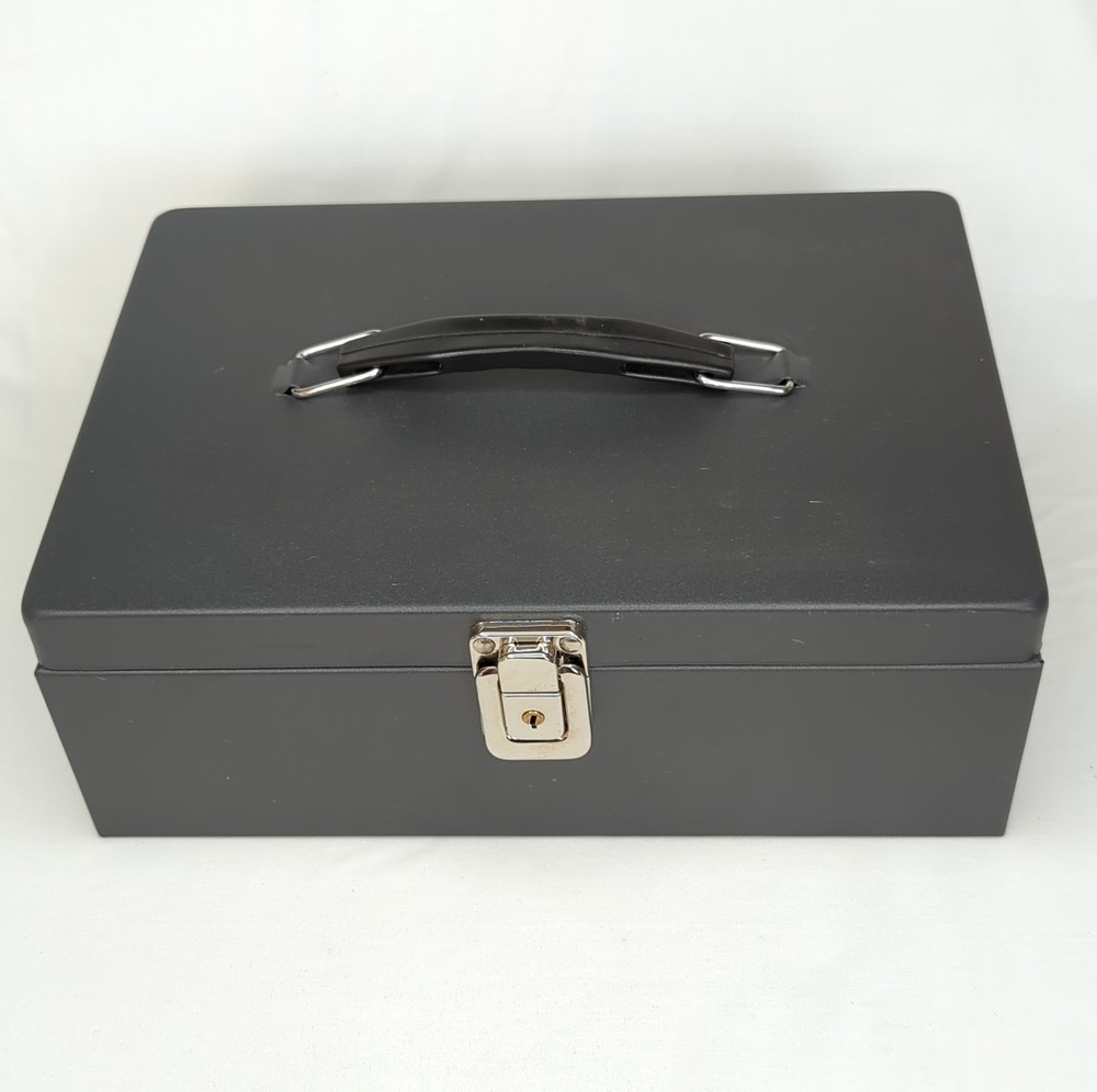 Metal Cash Box With Lock And Keys