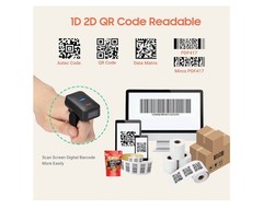 Tera Pro Extreme Performance 1D 2D QR Wireless Ring Barcode Scanner Bluetooth