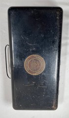 Old Metal Bank Lock Safe Safety Deposit Box Guardian, Savings, And Trust Company