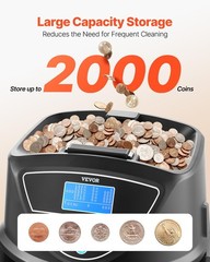 High Speed Coin Sorter With Large Capacity Efficient Easy Operation 2000 Coins