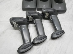 Lot of 3 Zebra Motorola Symbol LI4278 Barcode Scanner & Charge Dock Base CR0078