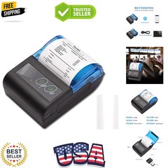 Receipt Printer, Portable Mini Thermal Receipt Printers USB Receipt Bill Tick…