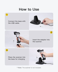 Barcode Scanner Charging Base, Easy to Use, Suitable for BCST-60, BCST-70, BCST-
