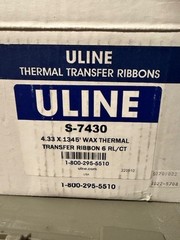 ULINE (6 Rolls) Thermal Transfer Ribbon (4.33″ x 1345′) 1″ core