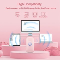 Eyoyo Mini 1D Bluetooth Barcode Scanner 3 in 1 Portable Wireless Barcode Reader