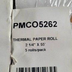 10 Rolls 2 1/4″ 55’ Credit Card POS Receipt Thermal Paper PMCO5262