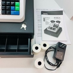 Royal Cash Register 410DX Cash Management System 89214G Keys Manual Tested Works