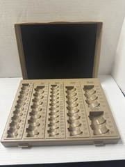 Nadex Coin Counter Handling Tray With Lid 6 Compartment Coin Sorter Teller Cashi