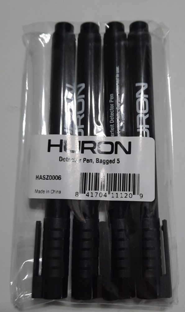 4 Huron Counterfeit Money Detector Markers 5/15/50/150/375/1500