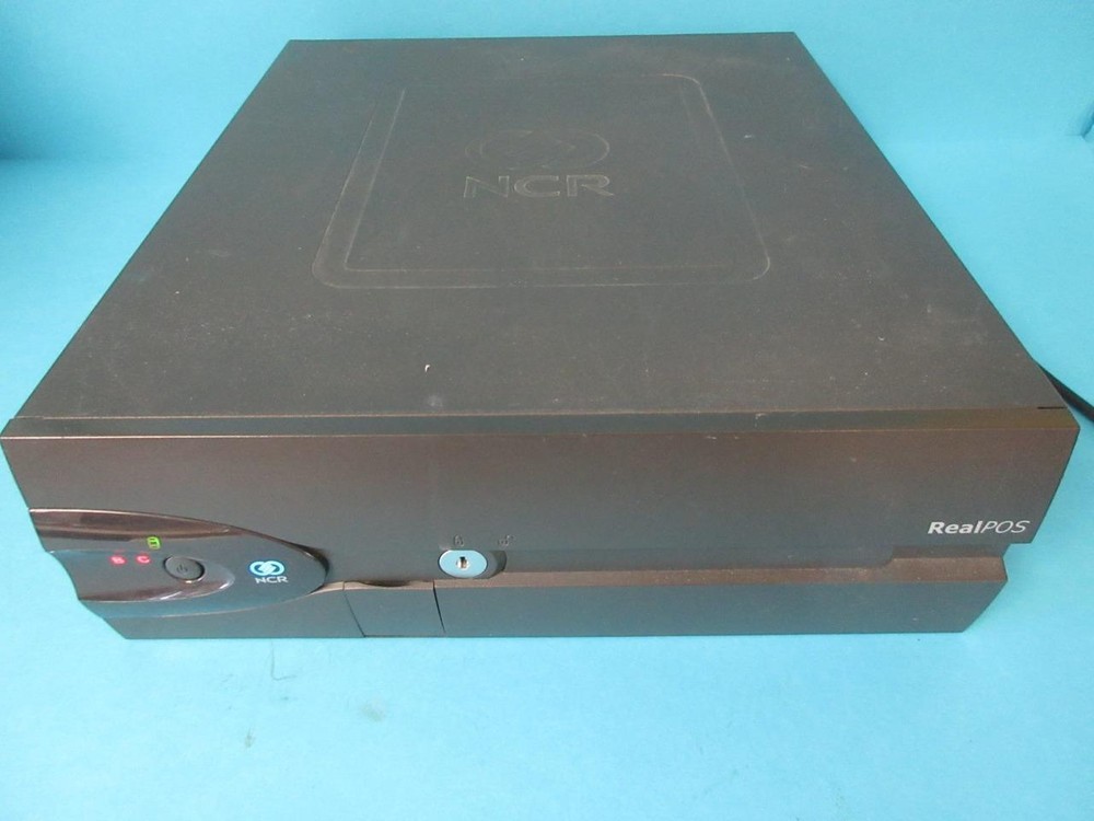NCR REALPOS REGISTER TERMINAL 7459 MODEL 5300 POINT OF SALE BASE 8801 80XTR-1.8G