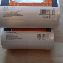 New 2 Packs Of 6 Each (12) Office Depot White Thermal Paper Rolls 2-25″ x 165′