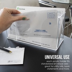 Clear Acrylic Check Tray – 2.5mm Thickness Durable Economical Deposit Ticket …