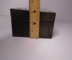 Vintage Gray Metal ASCO STEELMASTER Bond Box 10″ x 4 1/2″ x 3″ – No Key