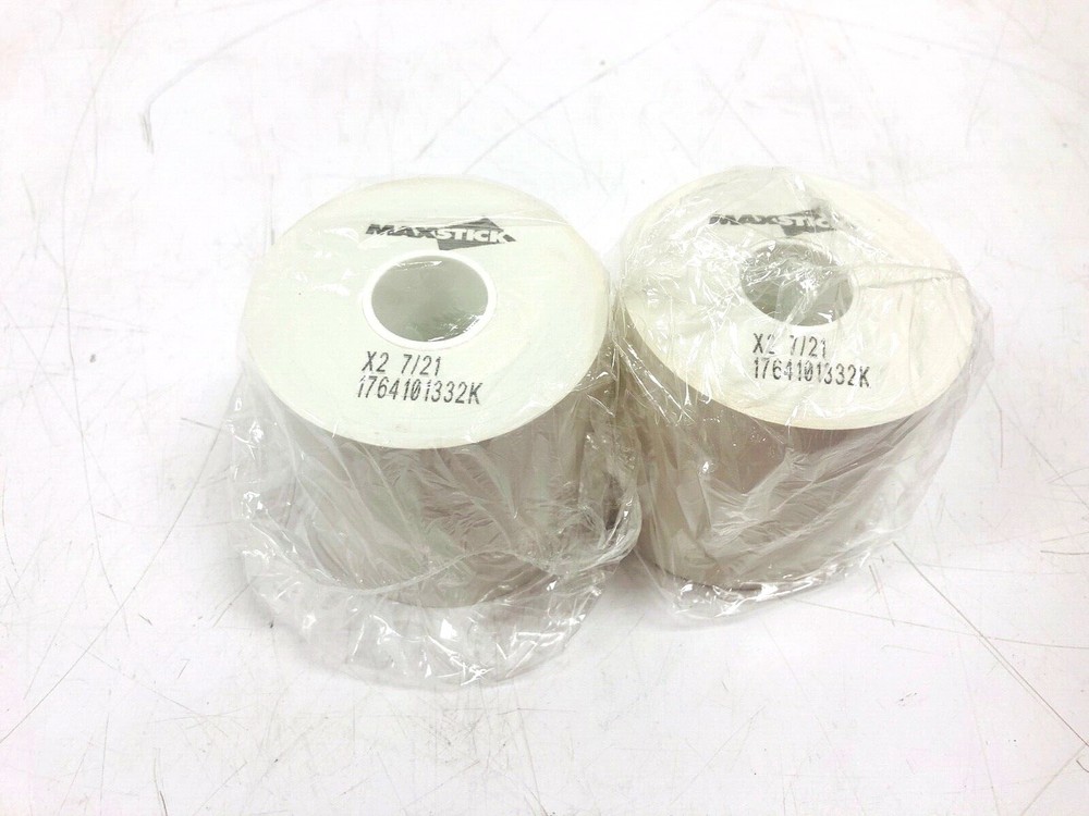 LOT OF 2 MaxStick X2 International Adhesive Labels 80mm x 170′ MS318170X2
