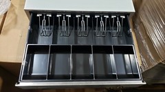Cake Sysco POS Point of Sale Cash Drawer 460H-002 Steel RJ11 5 Bill 5 Coin 24V