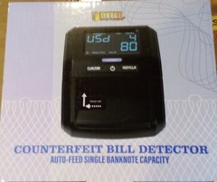 Counterfeit Bill Money Detector Machine with LCD Display, Portable Compact US…