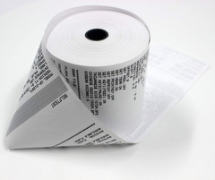 (25 Rolls) 3 1/8 X 230 Thermal Paper (80Mm X 70M) 48 GSM Thickness Tape for Squa