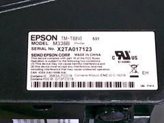 Epson TM-T88VI Thermal Receipt Printer BlueTooth w/ Pw Supply. 90 Day WARRANTY