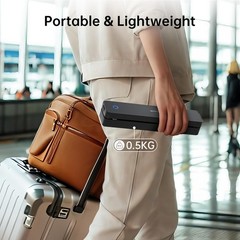Idprt Portable Thermal Printer 300Dpi Inkless-Bluetooth Small Mobile Printers