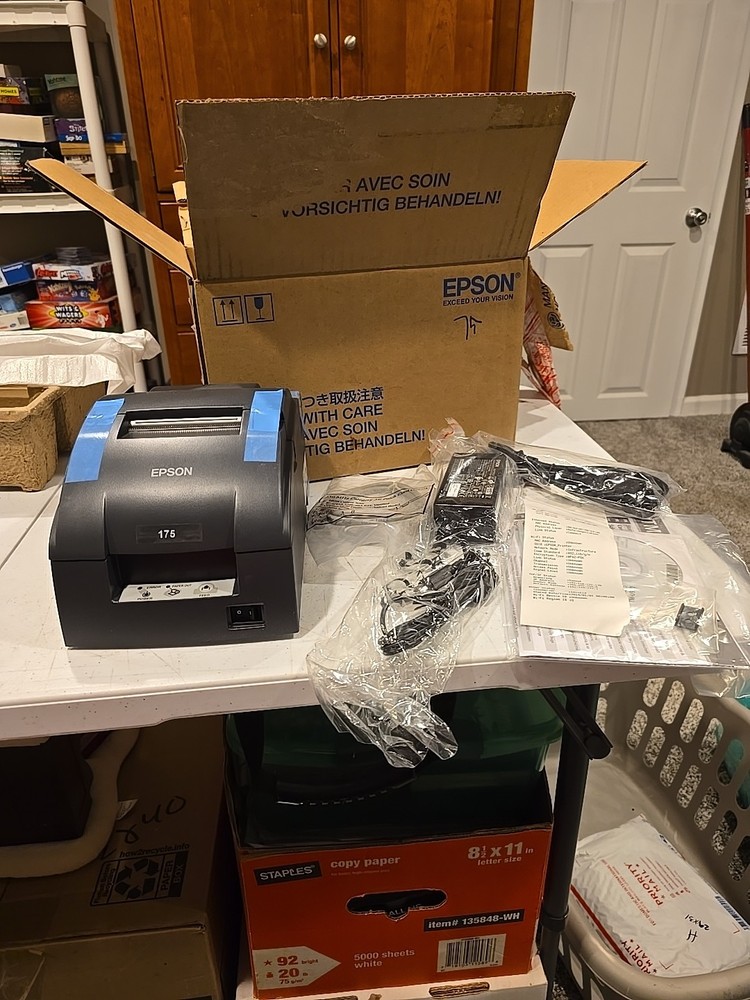 Epson TM-U220B M188b Dot Matrix Serial POS Impact Receipt Printer NEW