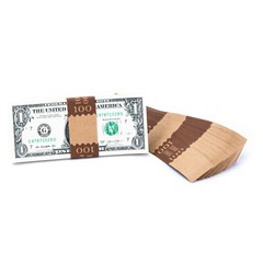 Natural Kraft Saw-Tooth $100 Currency Band (500)