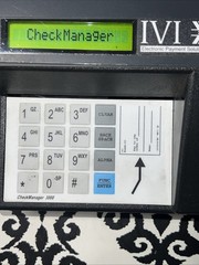 INGENICO EN-CHECK 3000 MR3000 ELECTRONIC CHECK READER PRE-OWNED GOOD CONDITION