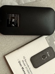 Eyoyo EY-009L Mini 1D Barcode Scanner Bluetooth 2.4G Wireless USB Pocket Black
