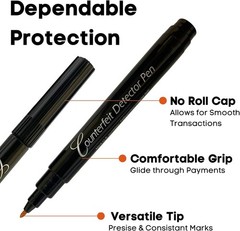 Fast & Accurate Fake Bill Detection Pen, 50 Pack