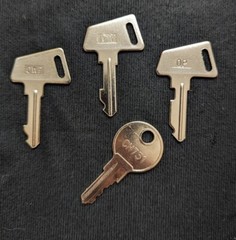 Sanyo Cash Register Keys – Set of 4 – ECR Series Registers