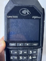 Ingenico Lane 3000 CL/Eth USB Pin-Pad Credit Card Machine WORKS! No Power Supply
