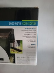 Emerson 4-Barrel Automatic Coin Sorter Black Organizer 1633724 Cashier