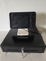 Toast Flex POS Terminal Station Bundle with Keyed Cash Drawer Black