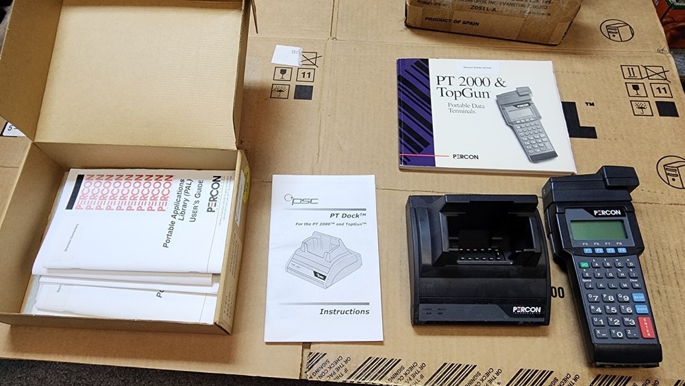 PERCON PT2000 PT 2000 w Topgun & Dock, PARTS ONLY