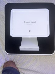 Square Stand for iPad Air — Lightning Connector White Model #S025 – New