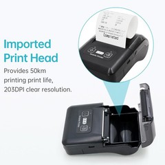BISOFICE 58mm Portable Thermal Printer 2 Inch Wireless BT USB For IOS
