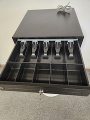HP POS Cash Drawer – 24V Black NEW OPEN BOX FREE SHIPPING