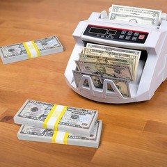 Self-Adhesive Currency Straps for Bills – 7.5×1.15 Inches in Yellow (100pcs)