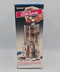 Magnif Money Mill Motorized Coin Sorter Bank Sorts Stacks Wraps 1994 WORKS USA