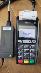 Ingenico iCT250 Credit Card Terminal Reader ICT250-11T1879A AC With Adapter