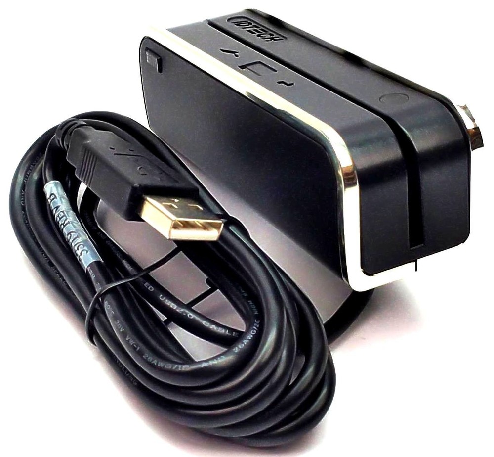 ID TECH IDSR-335133TEBX SecuRED Credit Card Reader Magnetic PCI SRED Swipe USB